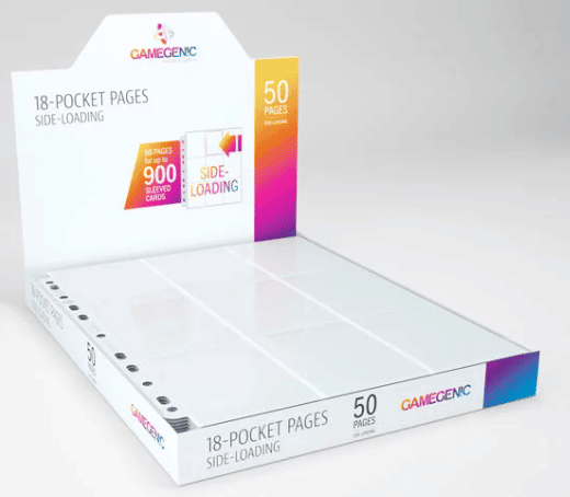 Gamegenic White 18-Pocket Side-Loading Pages 50ct image 0
